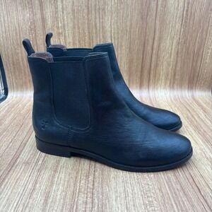 Frye Anna Chelsea Boots Black Womens Size 7M Leather Ankle Boot 3479359-BLK